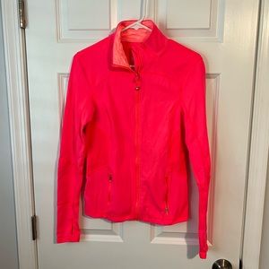 Coral/ Pink Athletic Zip Up